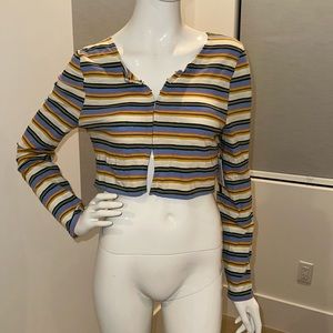 NWT Oneill crop long sleeve top